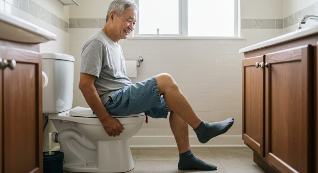 화장실에서 쉽게 하는 시니어 건강관리 운동